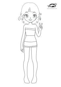 coloring,craft-coloring,fashion,girl