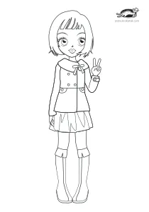 coloring,craft-coloring,fashion,girl