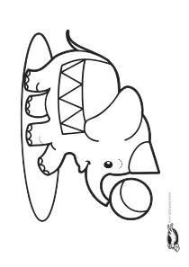 circus,coloring,craft-coloring,elephant