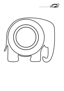 cd-disk,coloring,craft-coloring,elephant,foam,frame