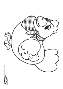 coloring,craft-coloring,easter,hen