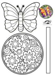3d,butterfly,coloring,craft,craft-coloring,insect,summer