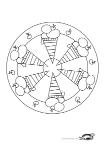 coloring,craft-coloring,cream,food,ice,ice-cream,mandala,summer