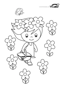coloring,craft-coloring,flower,kids
