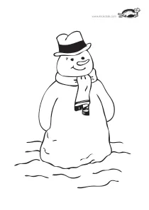 coloring,craft-coloring,snowman,winter