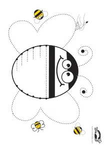 bee,fine-motor,tracing