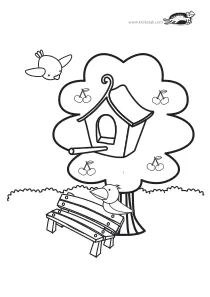bird,coloring,craft-coloring,outdoor,park,tree