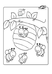 bee,coloring,craft-coloring,honey,mothers-day