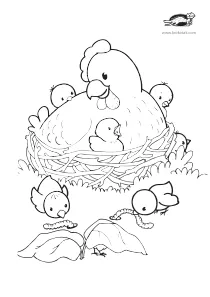 coloring,craft-coloring,easter,hen
