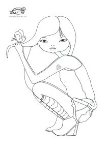 coloring,craft-coloring,fashion,girl