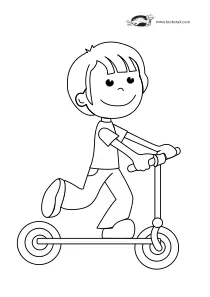coloring,craft-coloring,scooter,sport,summer
