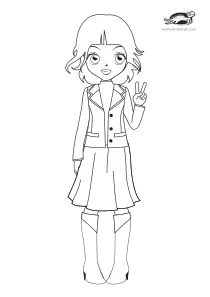 coloring,craft-coloring,fashion,girl