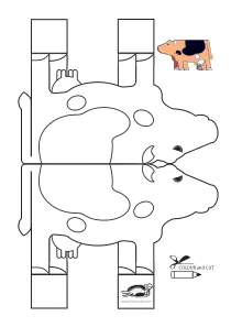 cow,fine-motor,paper-toy,scissors,symmetry