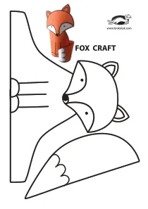 3d,autumn,coloring,craft,craft-coloring,fall,fox