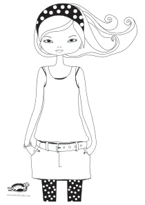 coloring,craft-coloring,fashion,girl