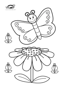 butterfly,coloring,craft-coloring,spring