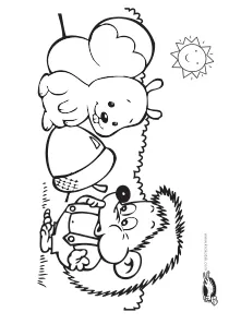 acorn,autumn,coloring,craft-coloring,fall,hedgehog,mothers-day,squirrel