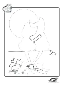 cat,fine-motor,heart,mothers-day,prewriting,tracing,valentines-day