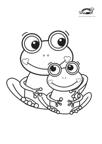 coloring,craft,craft-coloring,frog,mother,mothers-day