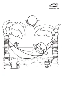 coloring,craft-coloring,summer,vacation