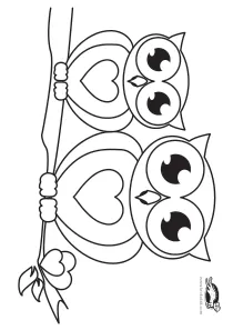 autumn,coloring,craft,craft-coloring,fall,heart,mother,mothers-day,owl,valentines-day