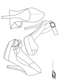 coloring,craft-coloring,fashion,girl,mothers-day,shoes