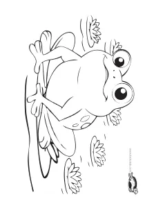 coloring,craft-coloring,frog
