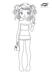 coloring,craft-coloring,fashion,girl