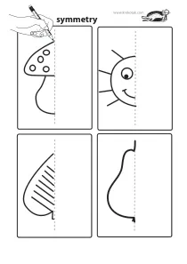 autumn,fall,fine-motor,leaf,mushroom,scissors,sun,symmetry