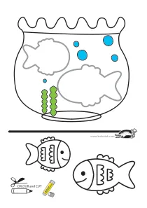 collage,fine-motor,fish,scissors