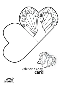 card,coloring,craft,craft-coloring,heart,mother,mothers-day,peacock,valentines-day