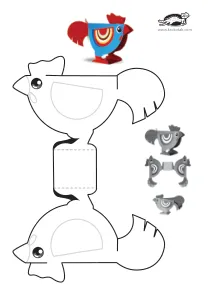 chicken,craft,craft-coloring,easter,rooster