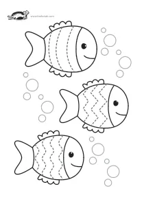 coloring,craft-coloring,fine-motor,fish,prewriting,sea,summer,tracing
