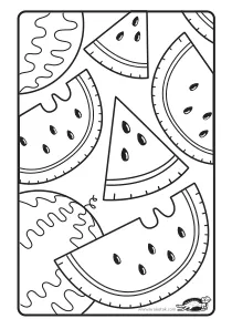coloring,craft-coloring,summer,watermelon
