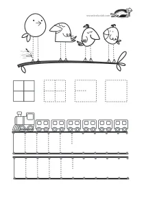 bird,dog,fine-motor,prewriting,tracing,train
