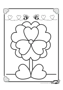 coloring,craft,craft-coloring,flower,heart,mother,mothers-day,prewriting,valentines-day