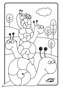 coloring,craft-coloring,snail,summer
