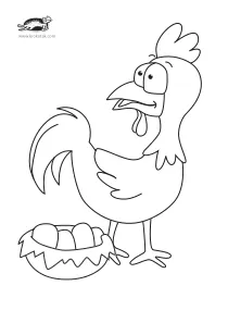 coloring,craft-coloring,easter,egg,hen,rooster