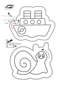 fine-motor,ship,snail