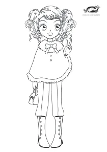 coloring,craft-coloring,fashion,girl