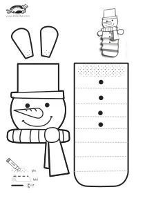 accordion,christmas,coloring,craft,craft-coloring,snowman,winter