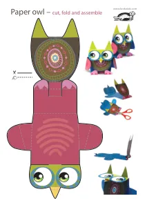 craft,craft-coloring,owl,paper-toy