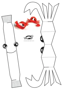 3d,crab,creature,fine-motor,fish,paper-toy,scissors,sea,summer