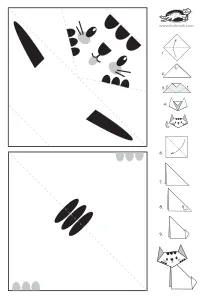 cat,fine-motor,halloween,origami,paper-toy,scissors