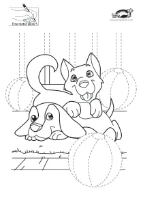 cat,dog,fine-motor,prewriting