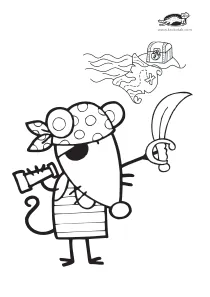 coloring,craft-coloring,mouse,pirate