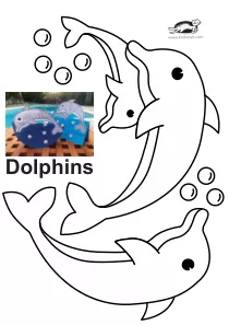 craft-coloring,dolphin,fish,sea,summer