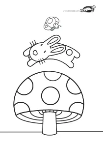 butterfly,coloring,craft-coloring,differences,mushroom