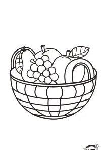 autumn,basket,coloring,craft-coloring,fall,fruit