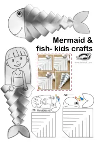 craft-coloring,fish,mermaid,summer